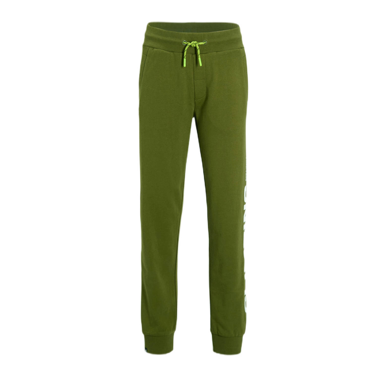 Me & My Monkey joggingbroek met tekstprint groen