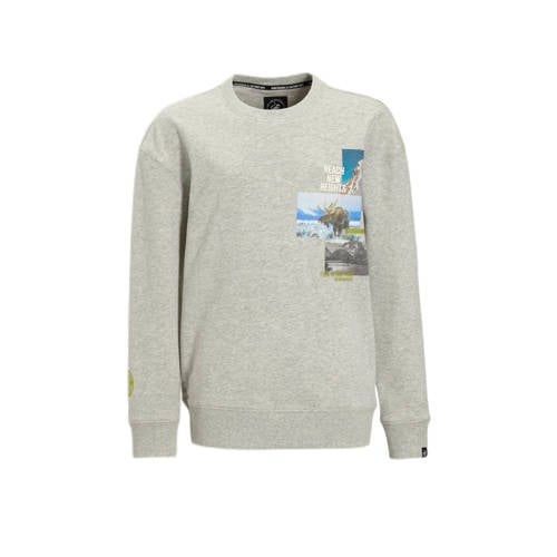 Me & My Monkey sweater met printopdruk grijs afbeelding