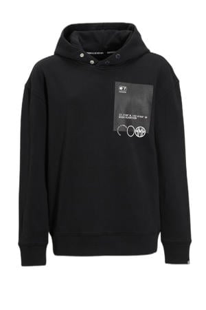 hoodie met printopdruk zwart