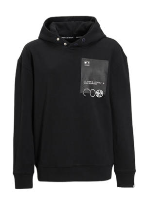 hoodie met printopdruk zwart