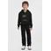 Me & My Monkey hoodie met printopdruk zwart