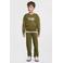 Me & My Monkey sweater met printopdruk khaki
