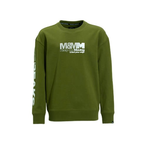 Me & My Monkey sweater met printopdruk khaki afbeelding