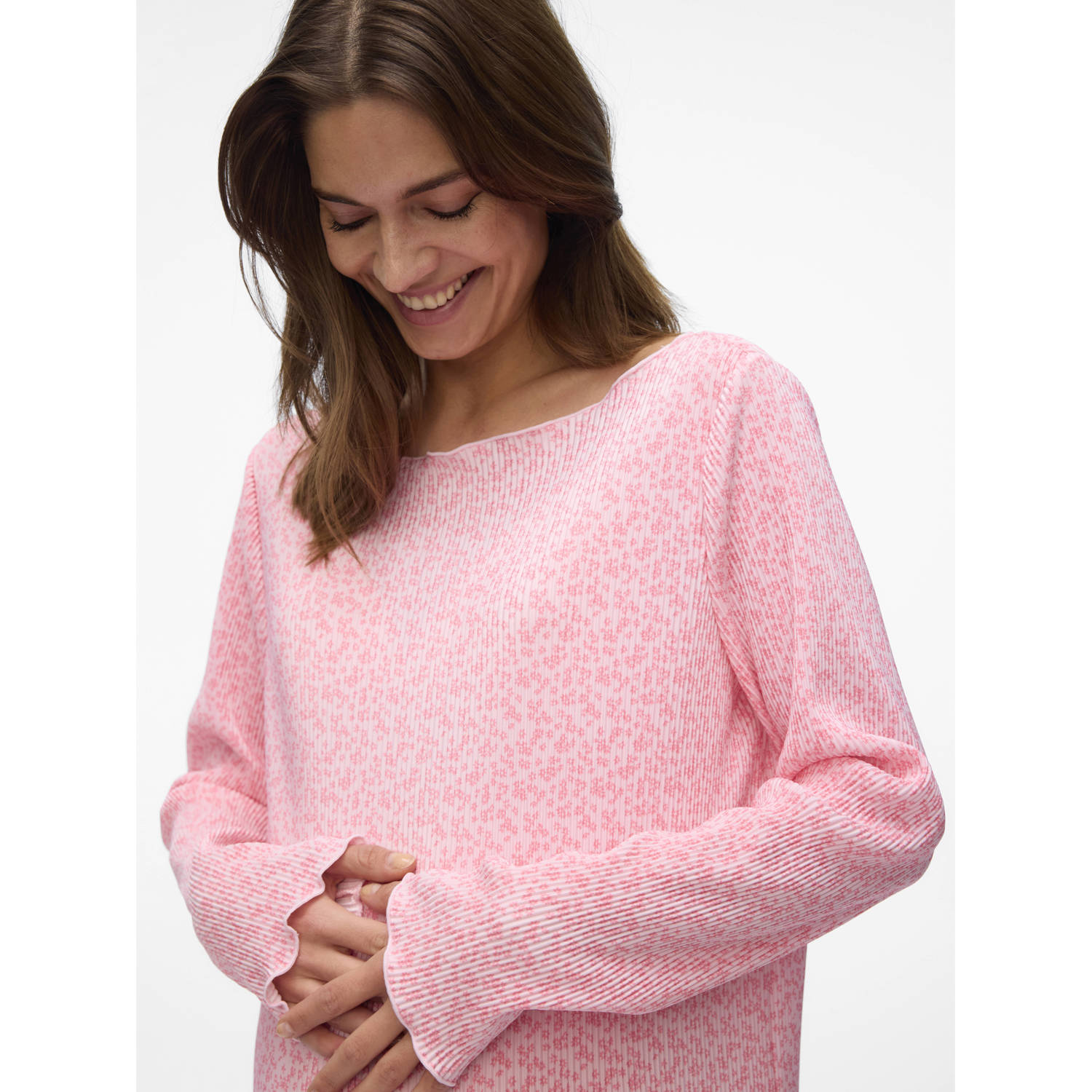 MAMALICIOUS zwangerschaps midi jurk roze