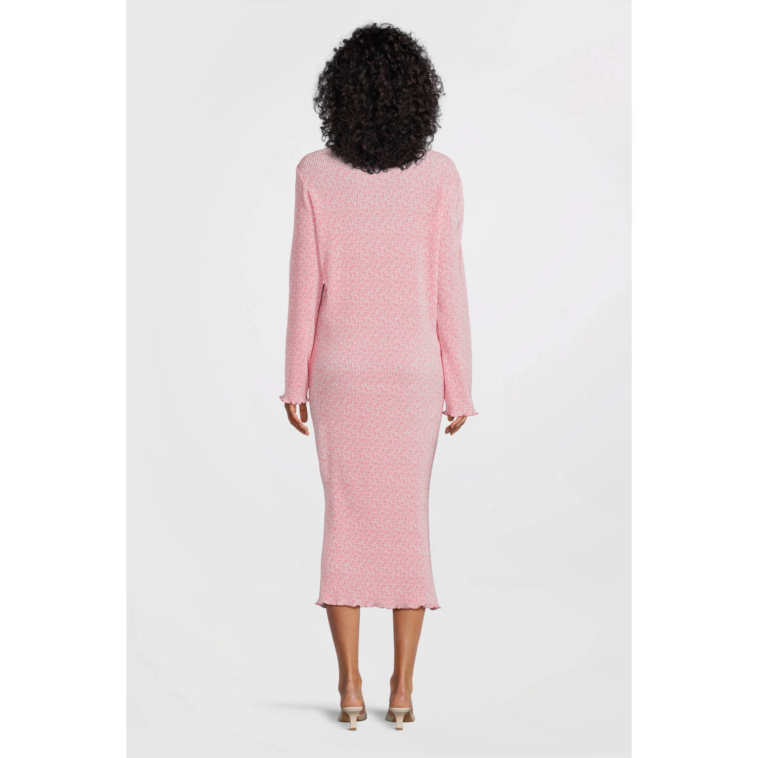 MAMALICIOUS zwangerschaps midi jurk roze