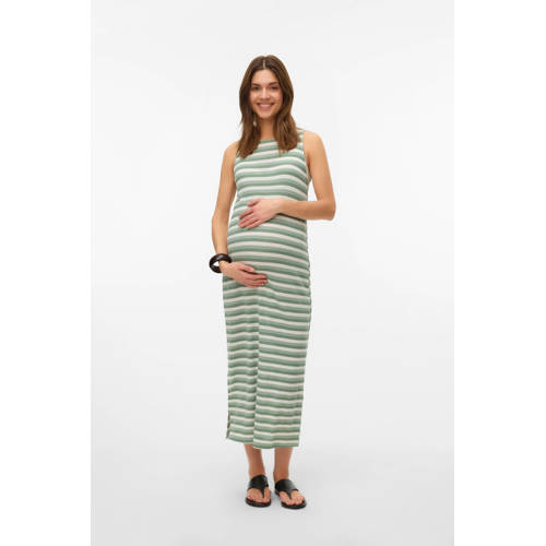 MAMALICIOUS zwangerschaps midi jurk groen afbeelding