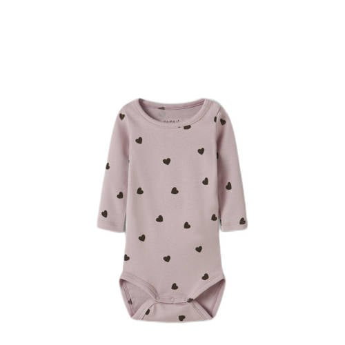 NAME IT BABY romper roze/zwart afbeelding