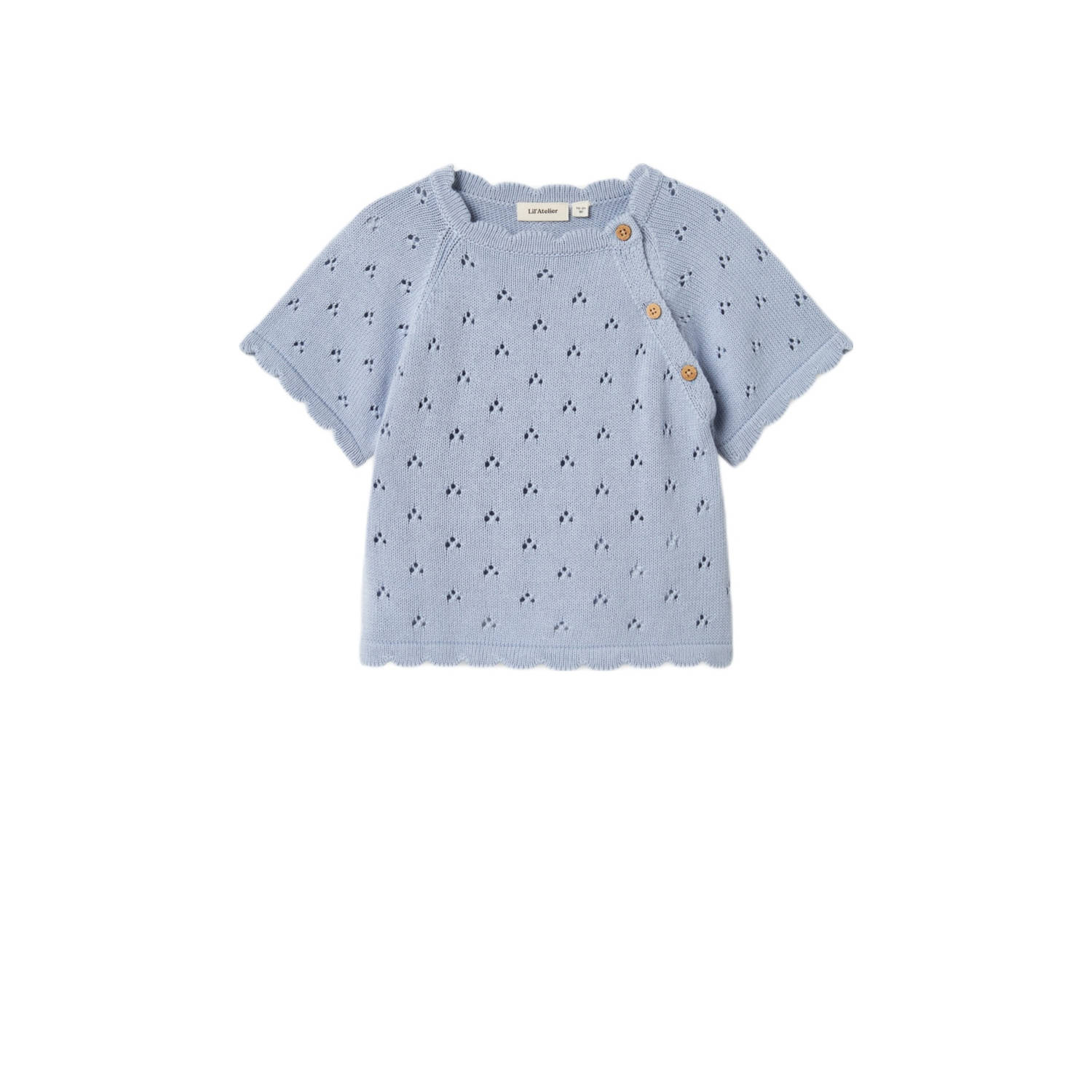 LIL' ATELIER MINI lichtblauw gebreid