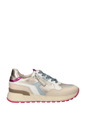 Comfort Optifit leren sneakers goud multi