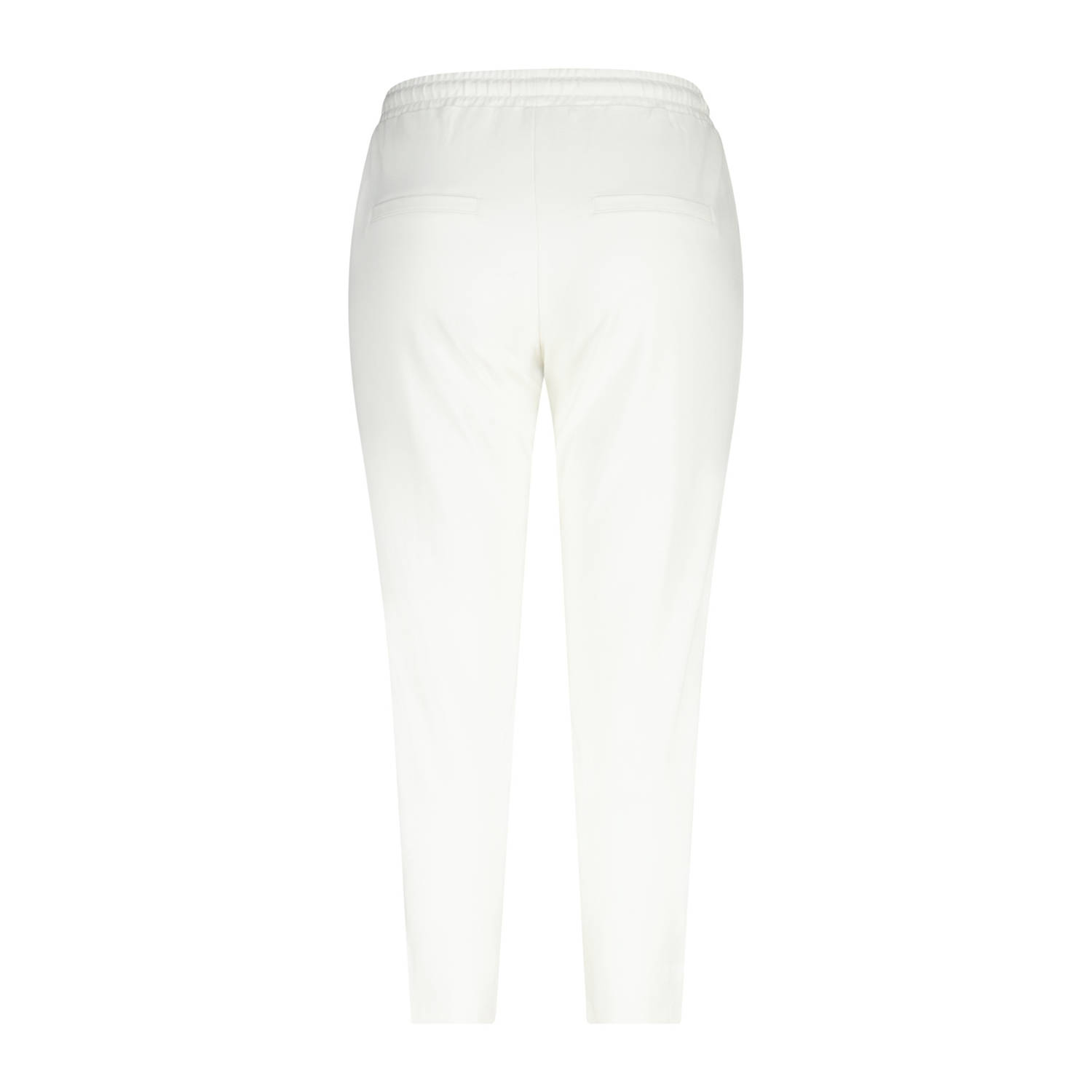 MS Mode slim regular waist casual broek crème