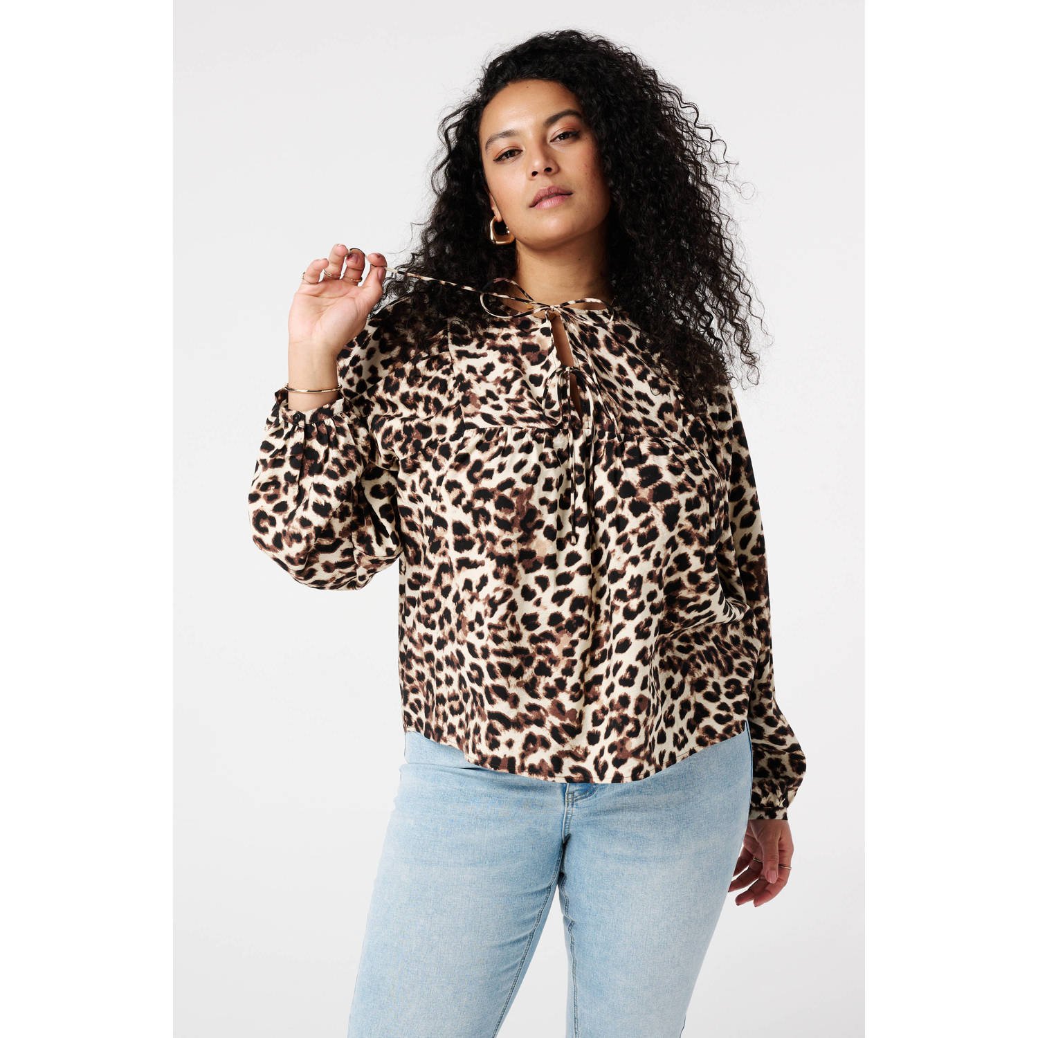 MS Mode top donkerbruin