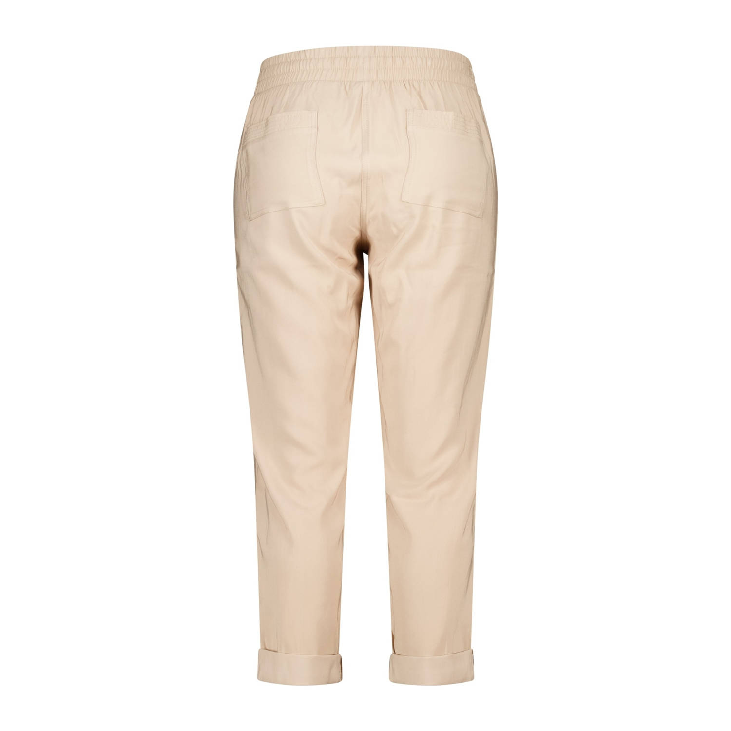 MS Mode regular waist casual broek zand