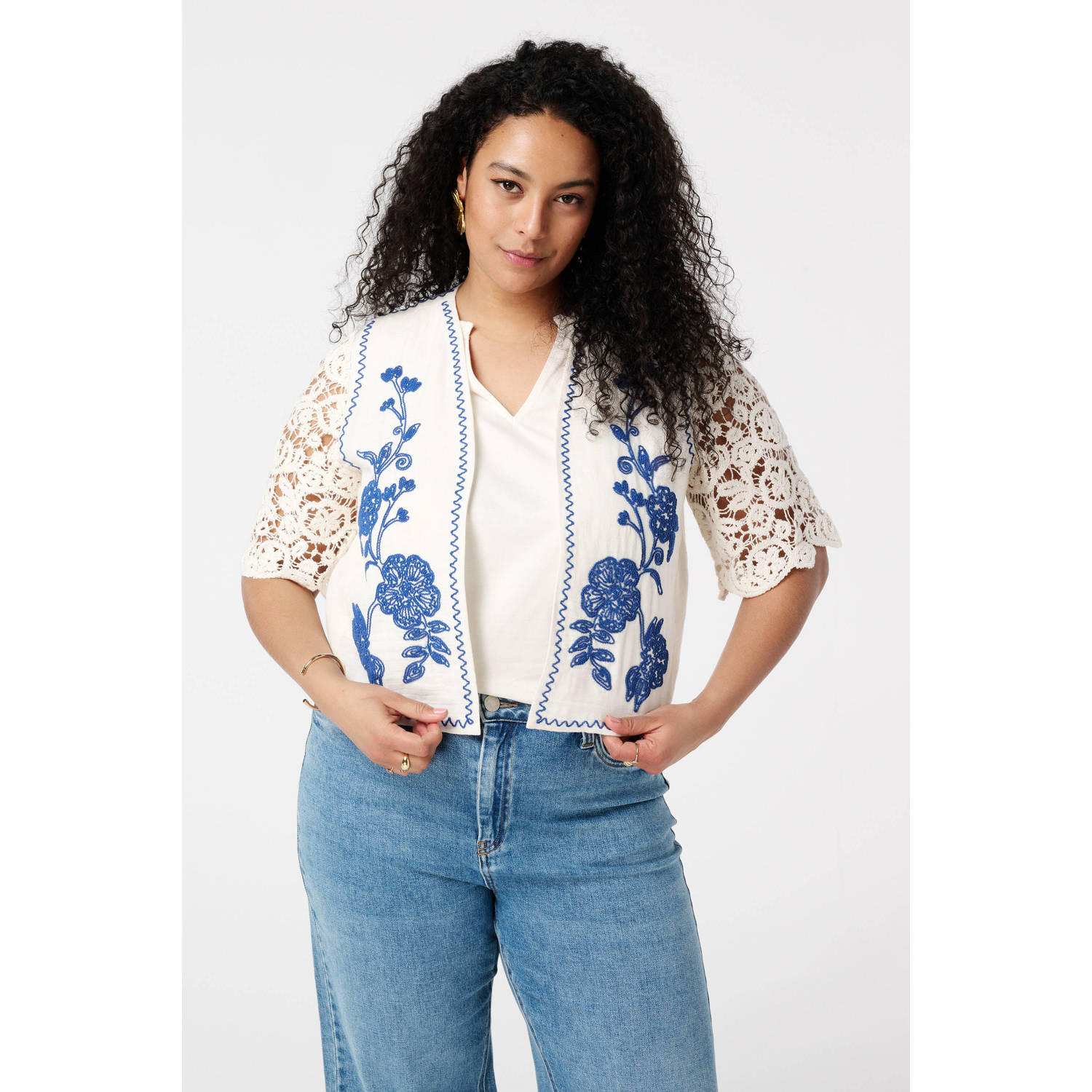MS Mode gilet ecru