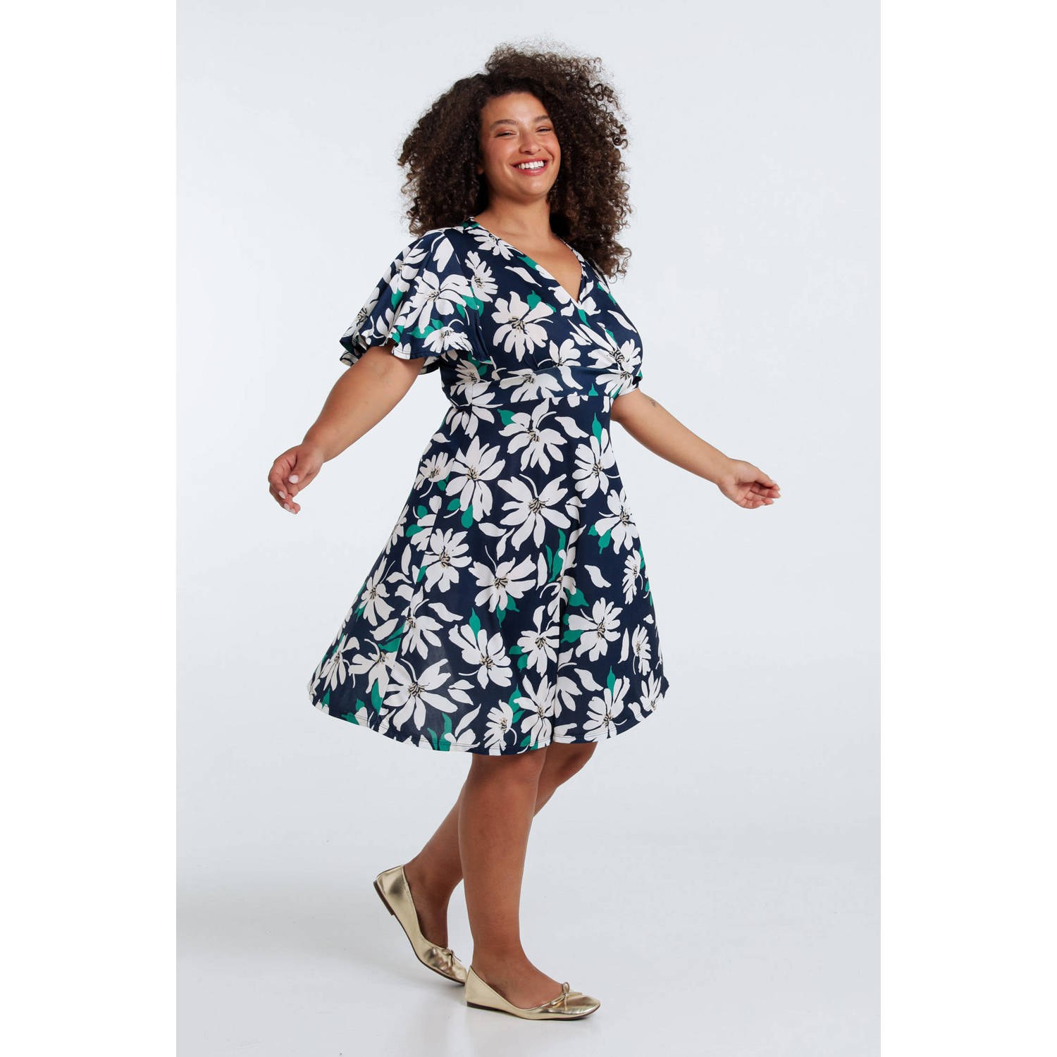 Paprika zomerjurk marine