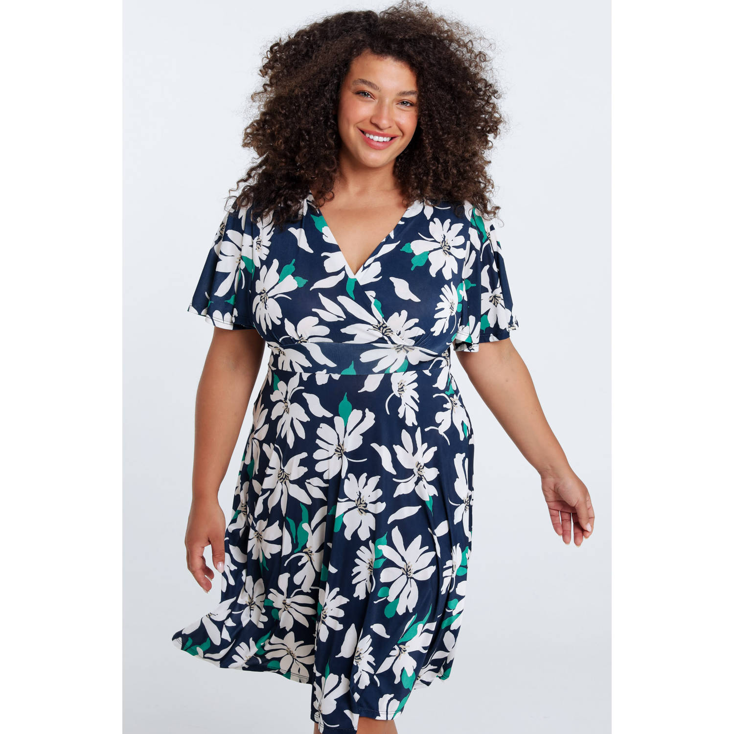 Paprika zomerjurk marine