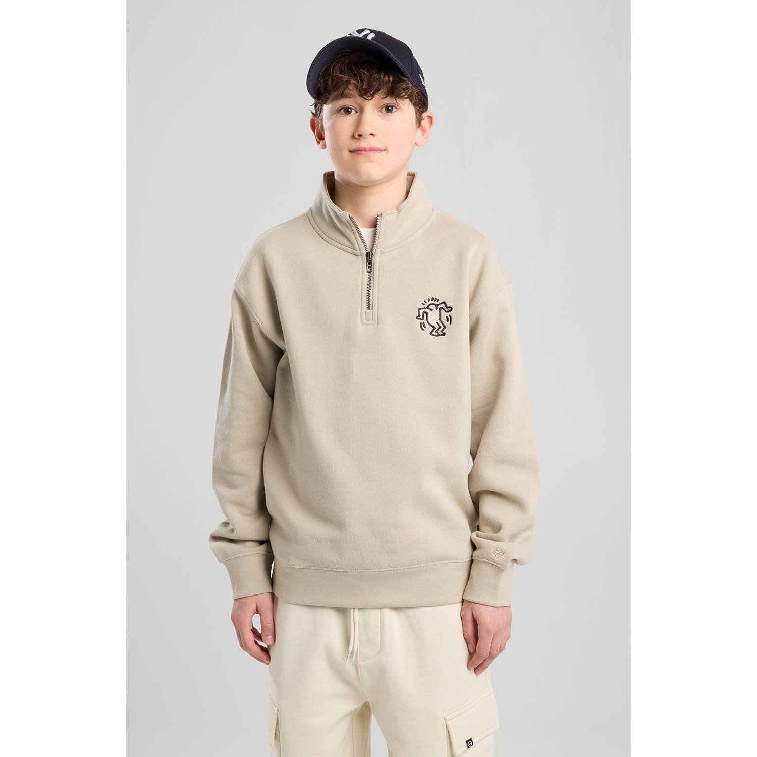 America Today fleecetrui beige
