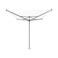 Brabantia Brabantia Droogmolen Topspinner, 60 meter met metalen grondanker, doorsnede 45 mm - Metallic Grey