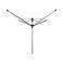 Brabantia Brabantia Droogmolen Lift-O-Matic Advance, 50 meter met kunststof betonanker, doorsnede 50 mm, beschermhoes en wasknijpertasje - Metallic Grey