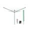 Brabantia Brabantia Droogmolen Lift-O-Matic, 50 meter met metalen grondanker, doorsnede 45 mm, beschermhoes, wasknijpertasje en wasknijpers - Leaf Green