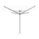 Brabantia Brabantia Droogmolen Lift-O-Matic, 50 meter met metalen grondanker, doorsnede 45 mm en beschermhoes - Metallic Grey