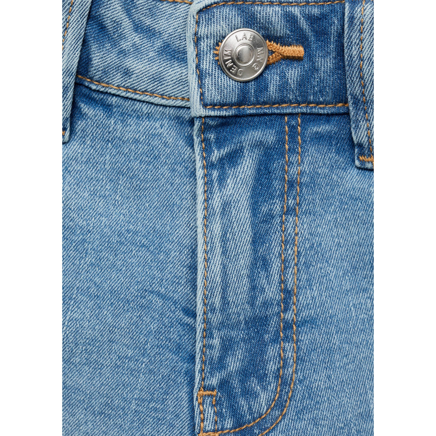 Mango Kids denim short medium blue denim