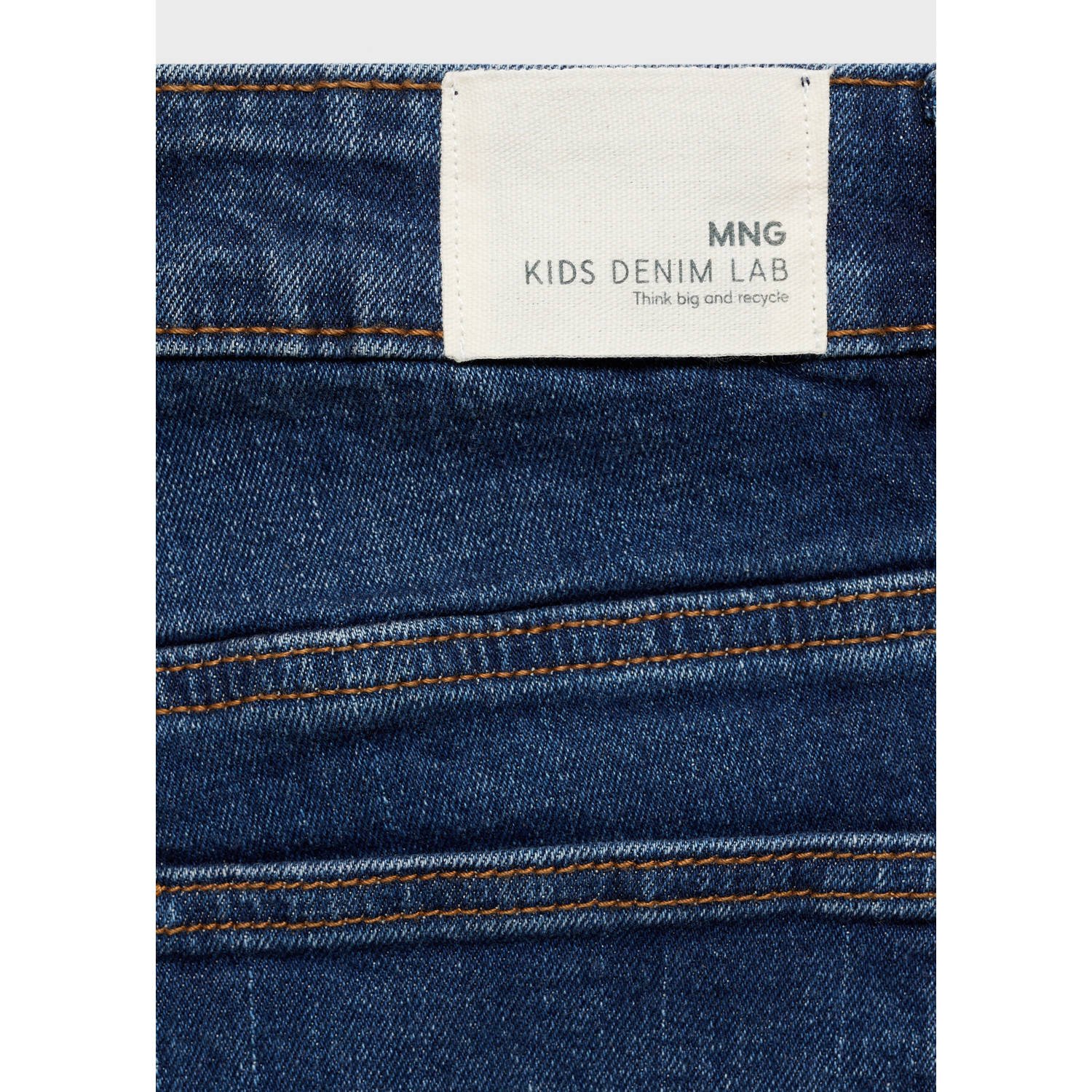 Mango Kids denim short dark blue denim