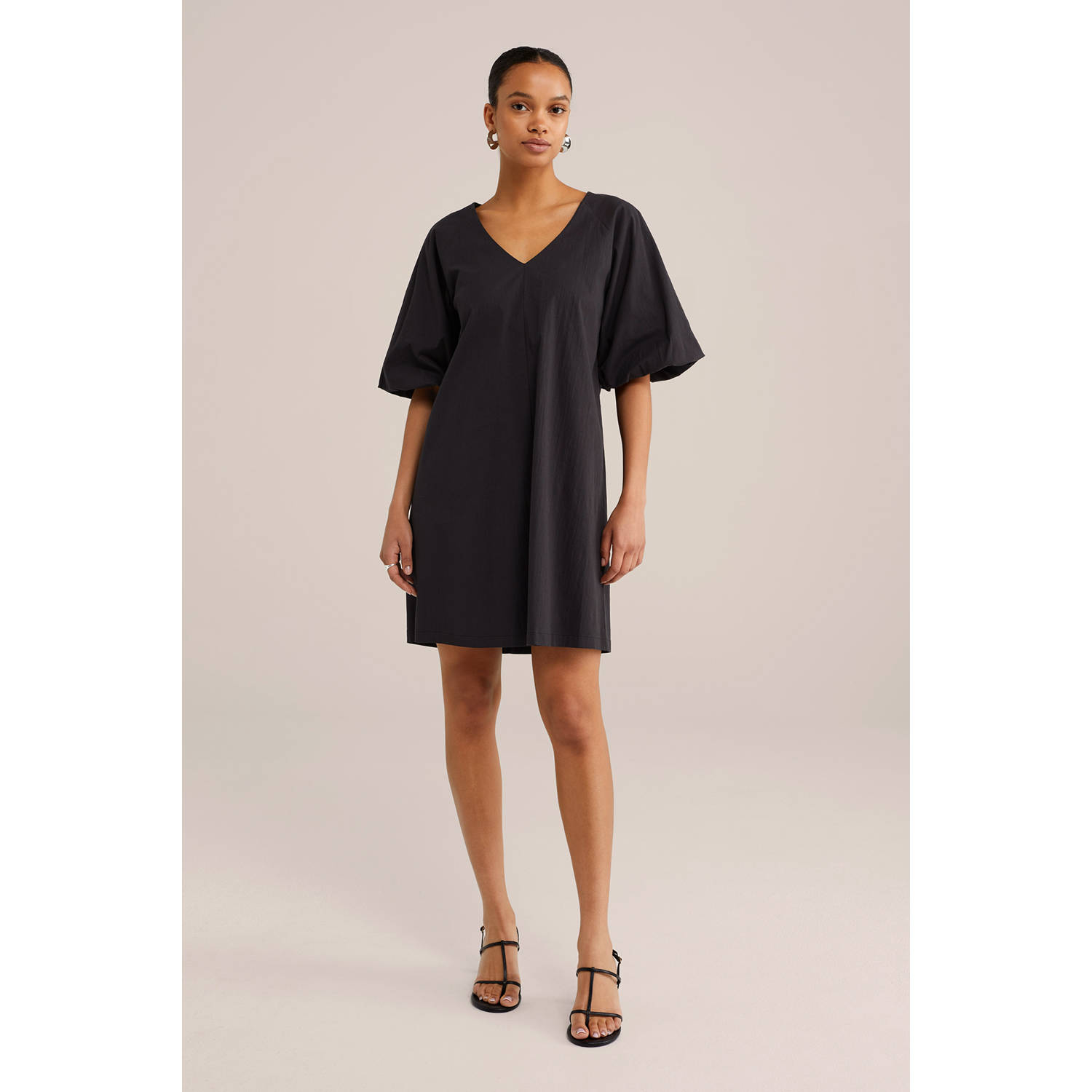 WE Fashion zomerjurk zwart