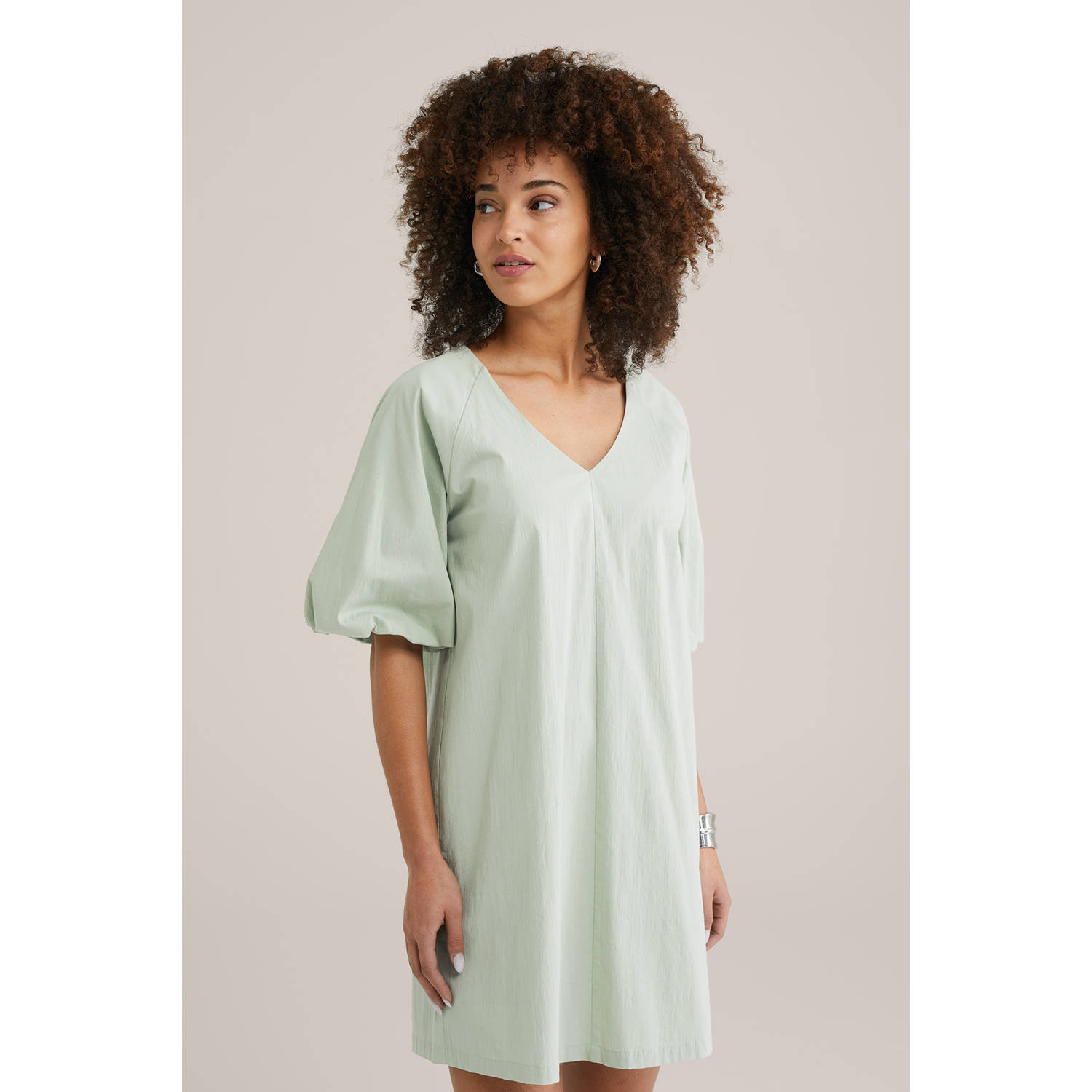 WE Fashion zomerjurk mintgroen