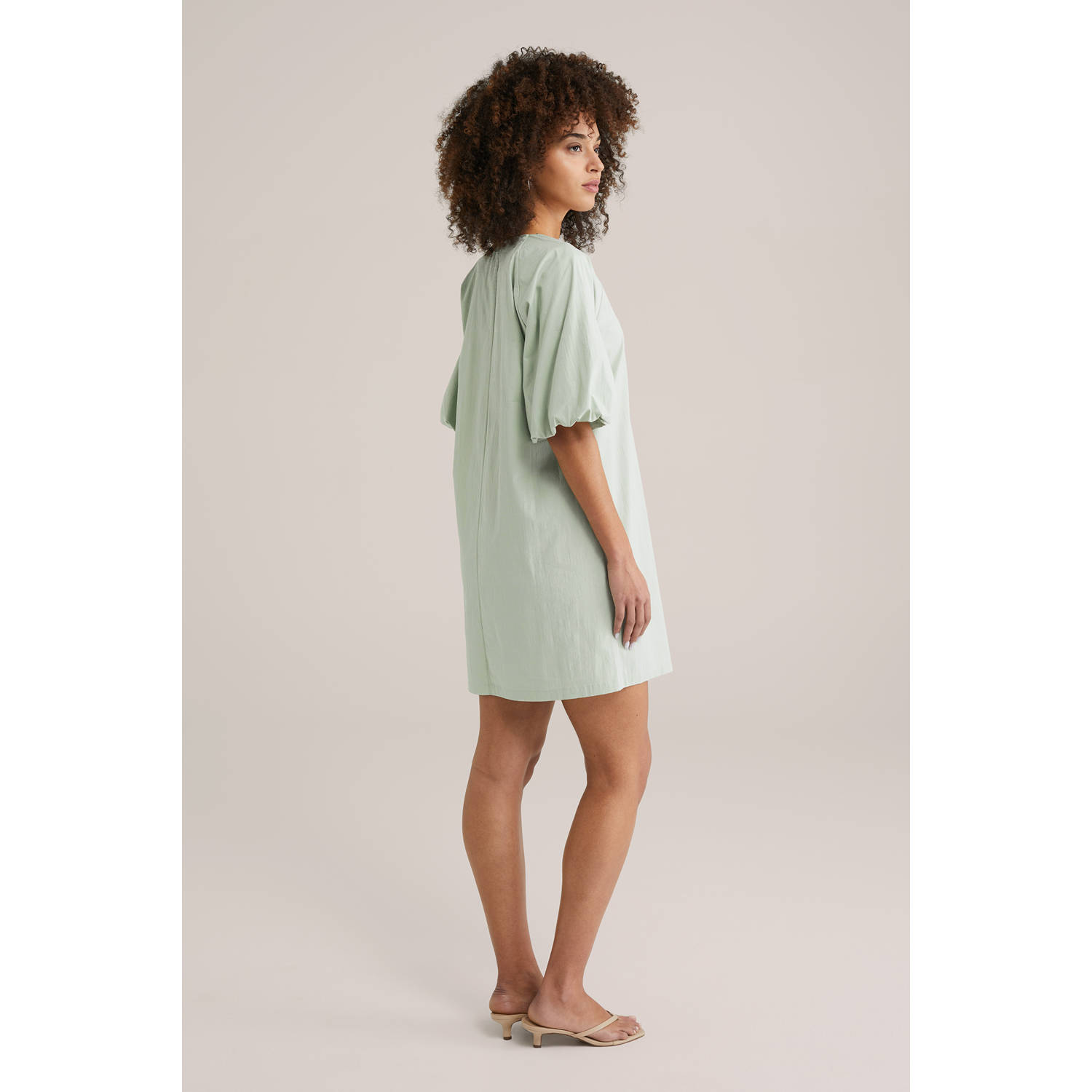 WE Fashion zomerjurk mintgroen