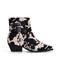 Sacha leren cowboylaarzen met koeienprint zwart
