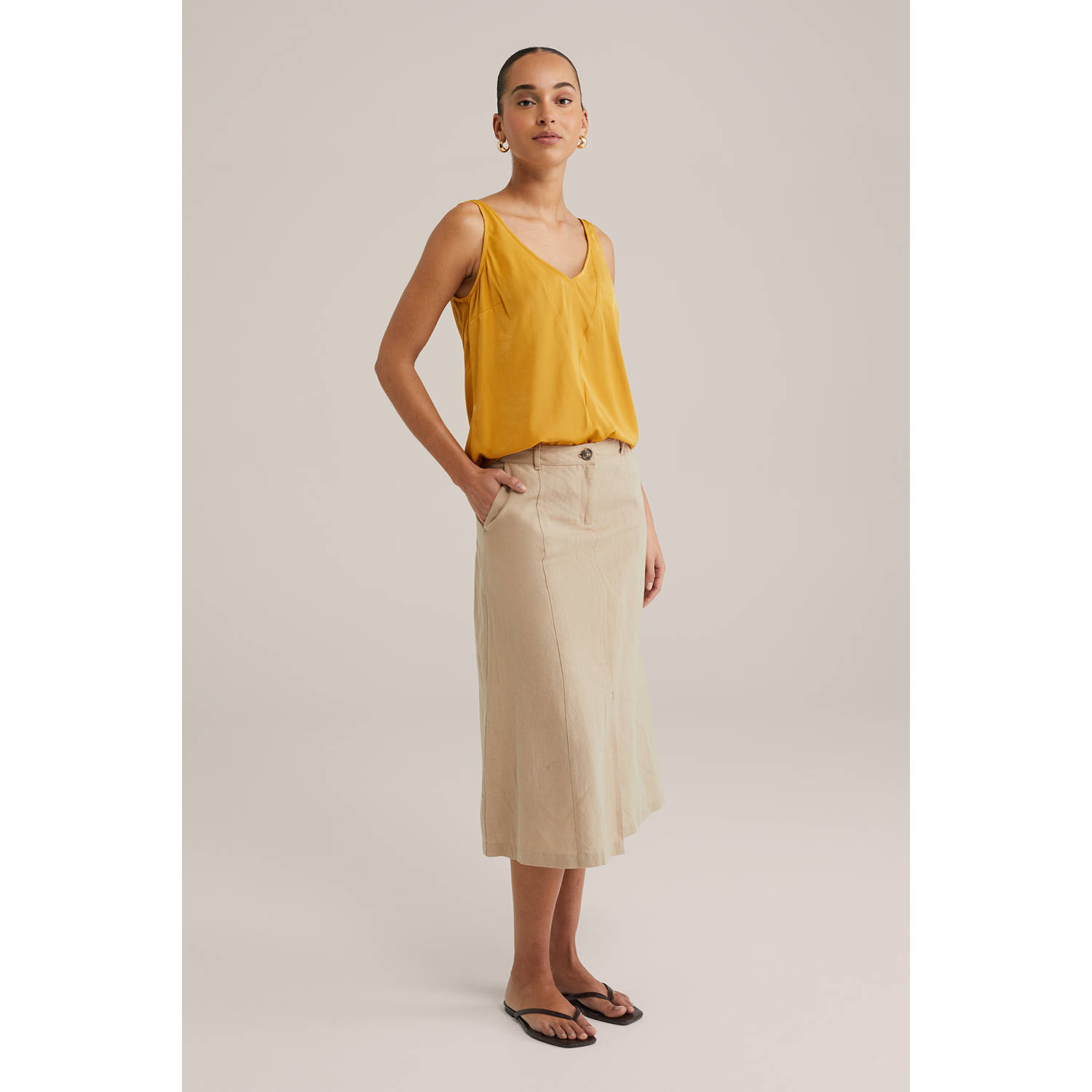 WE Fashion top geel