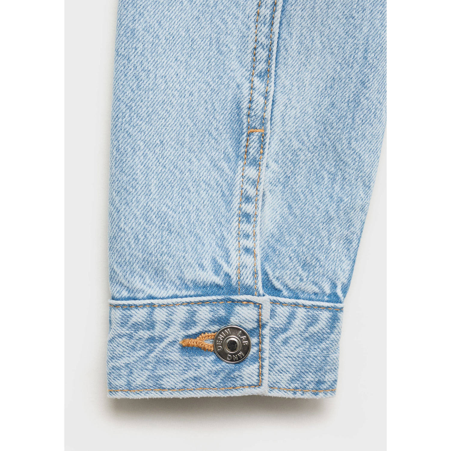 Mango Kids denim spijkerjas light blue denim