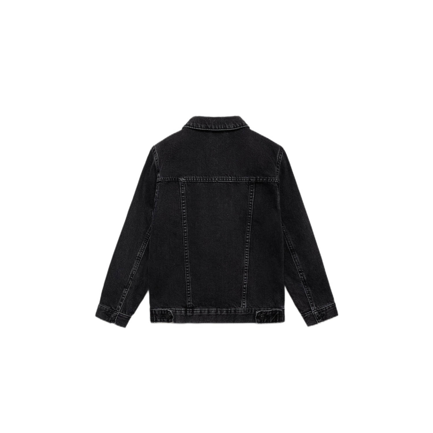 Mango Kids denim spijkerjas black denim