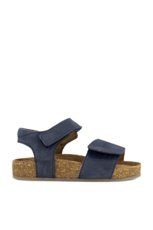 leren sandalen donkerblauw