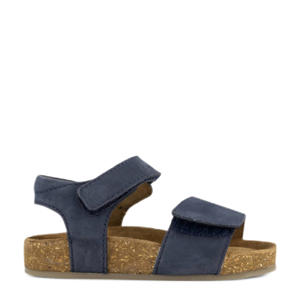 leren sandalen donkerblauw