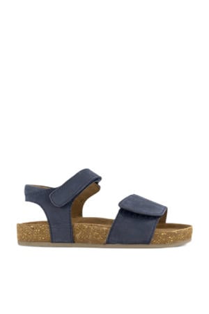 leren sandalen blauw