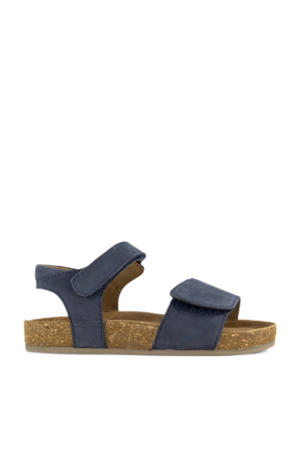 leren sandalen blauw