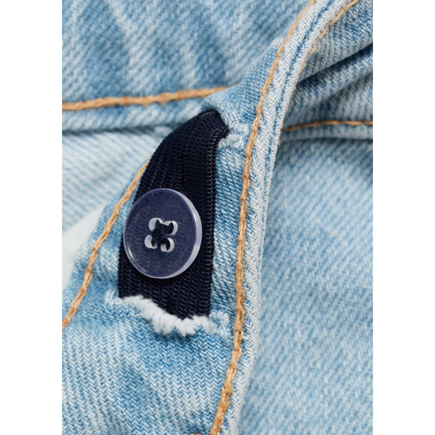 Mango Kids denim short light blue denim