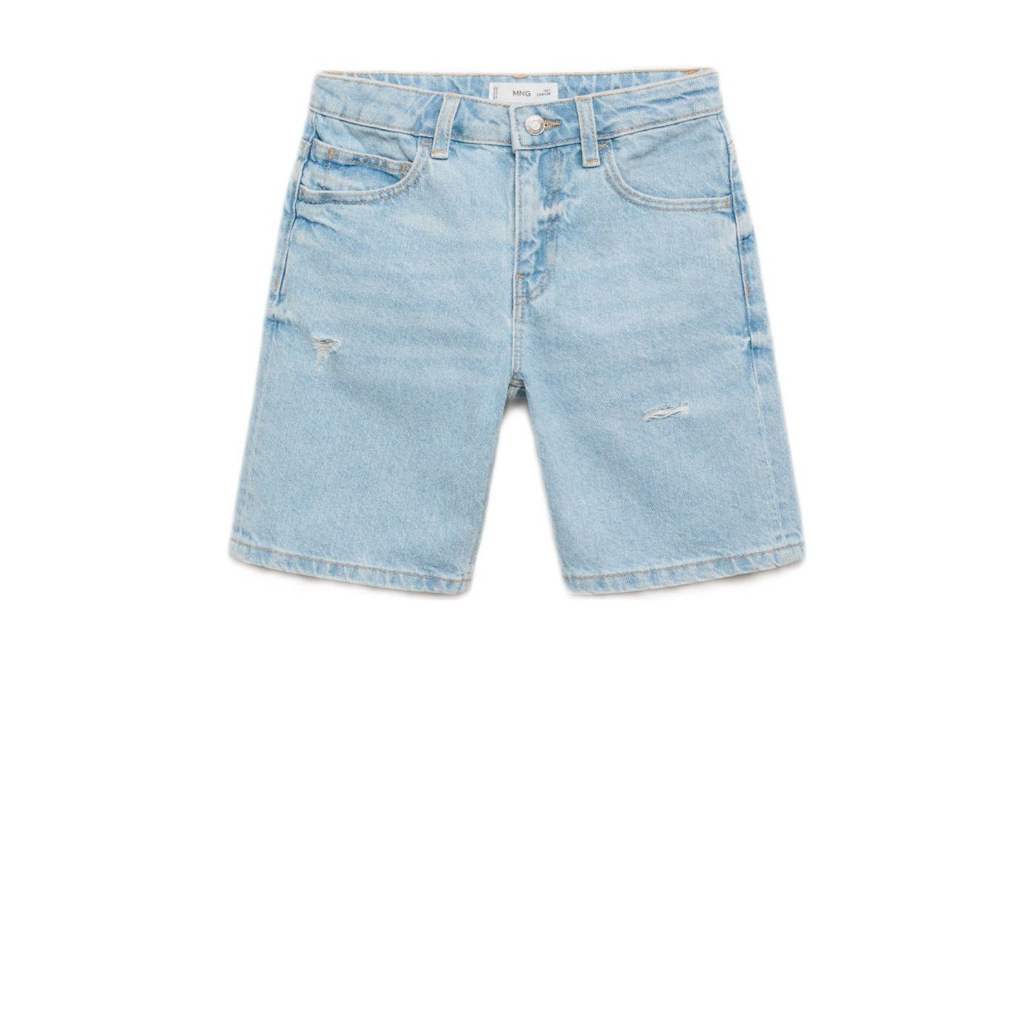 Mango Kids denim short light blue denim