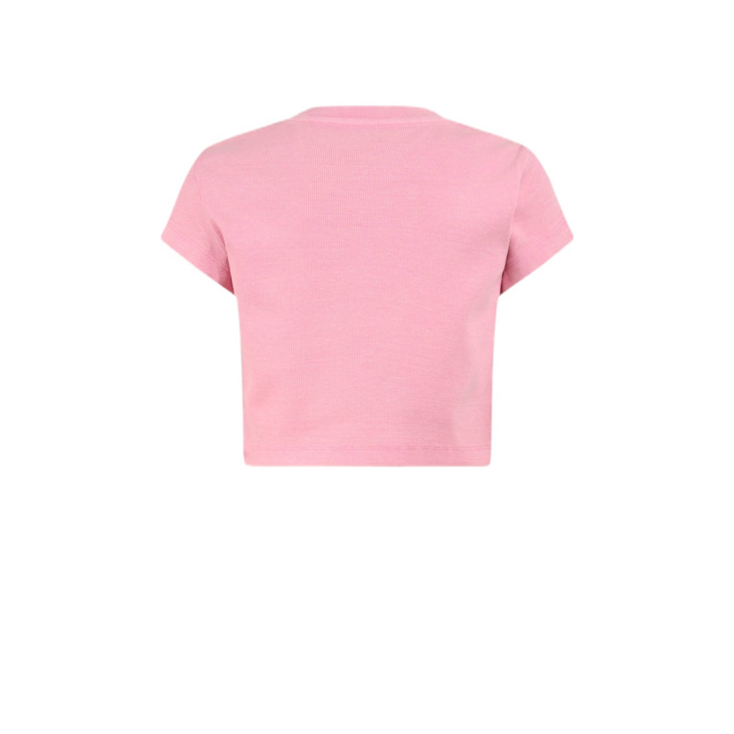 Shoeby T-shirt roze rib gebreid
