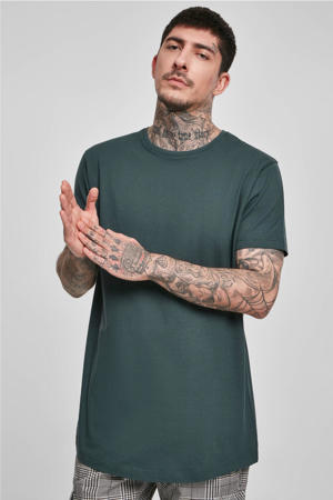 regular T-shirt donkergroen