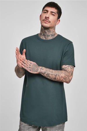 regular T-shirt donkergroen