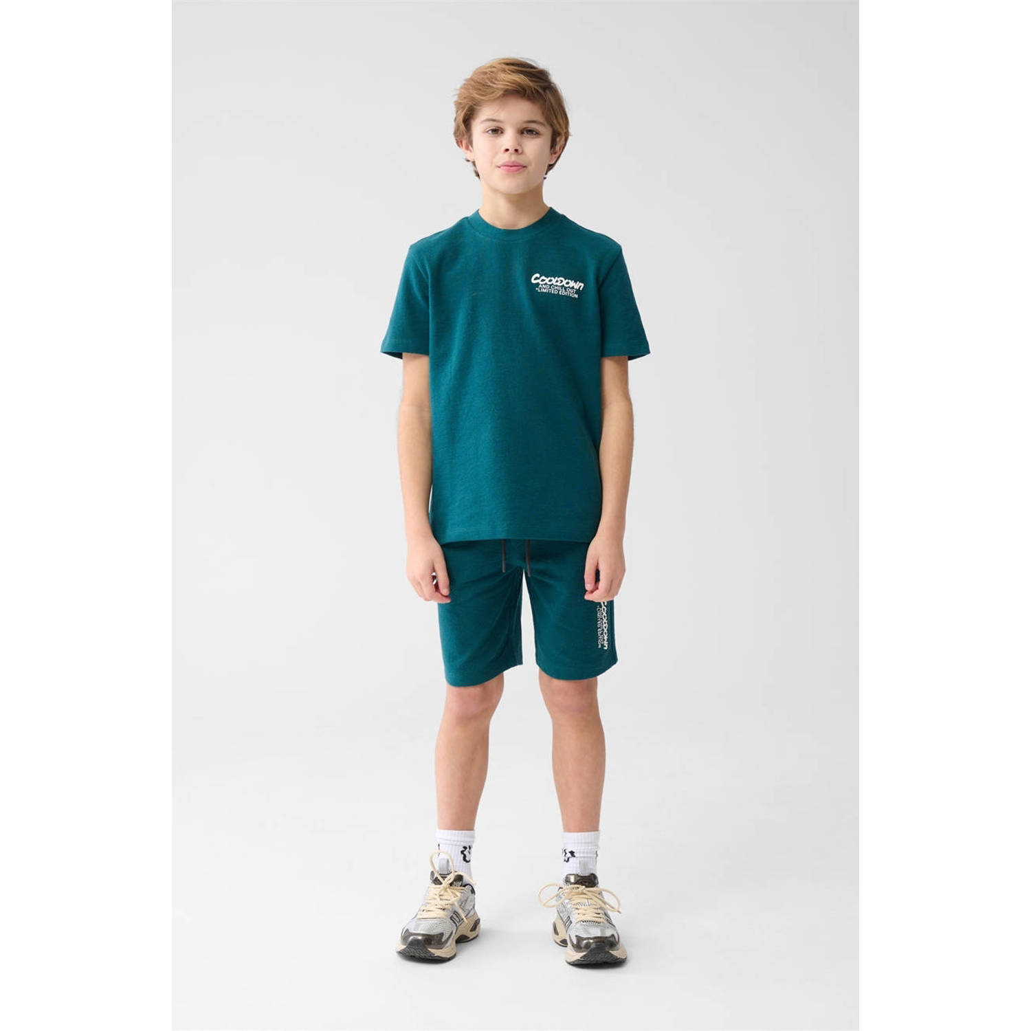 Shoeby sweatshort donkergroen