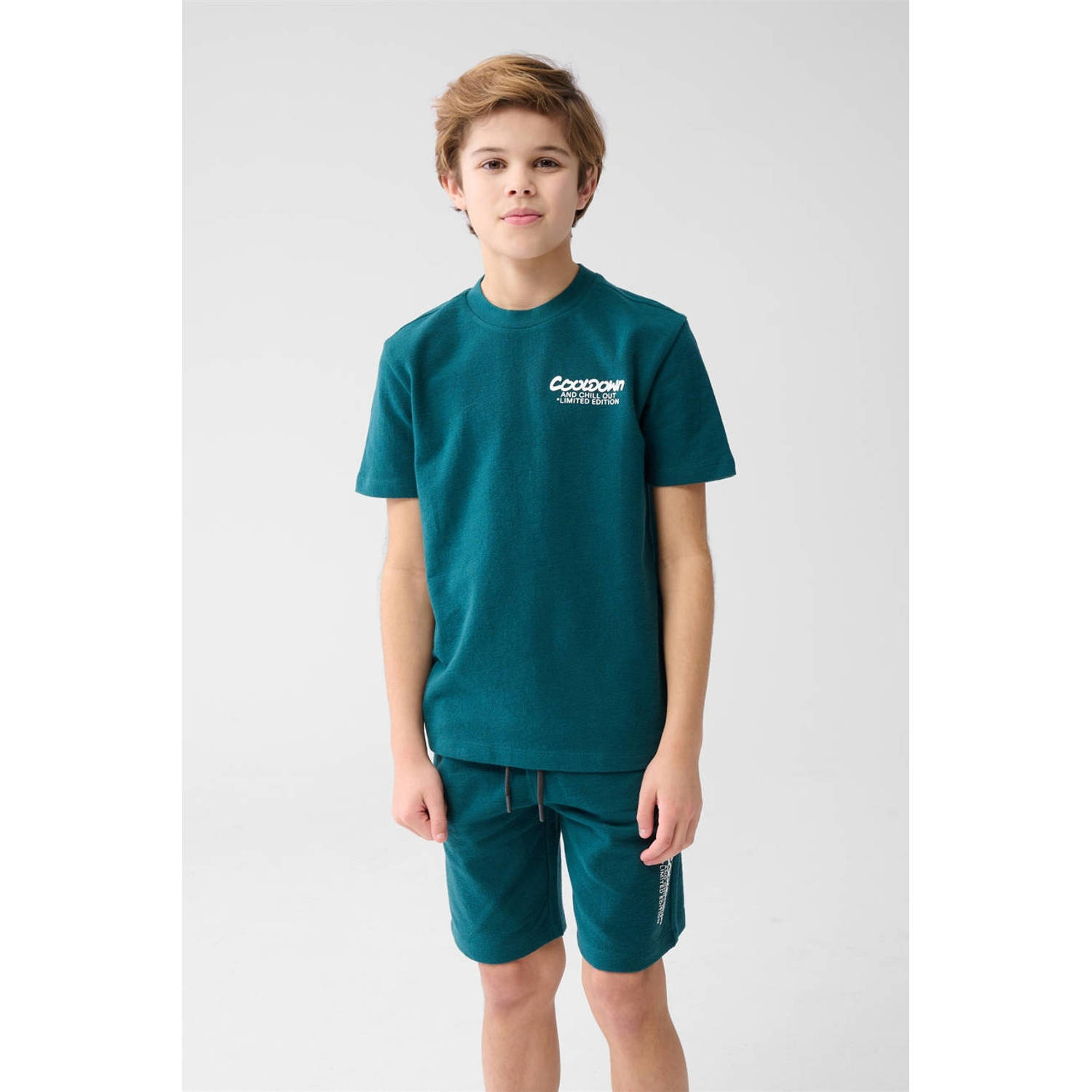 Shoeby T-shirt donkergroen