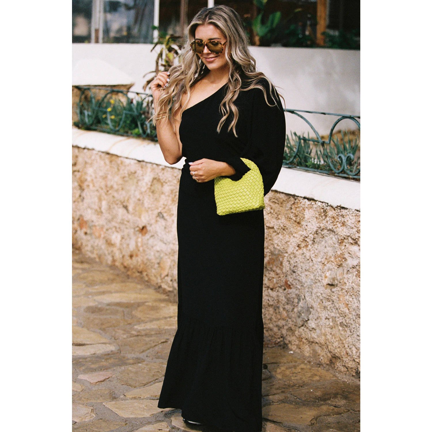 Bolina Island x Florine Hofstee maxi jurk zwart