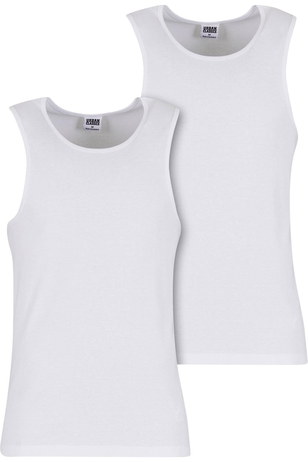 Urban Classics regular singlet wit - (set van 2)