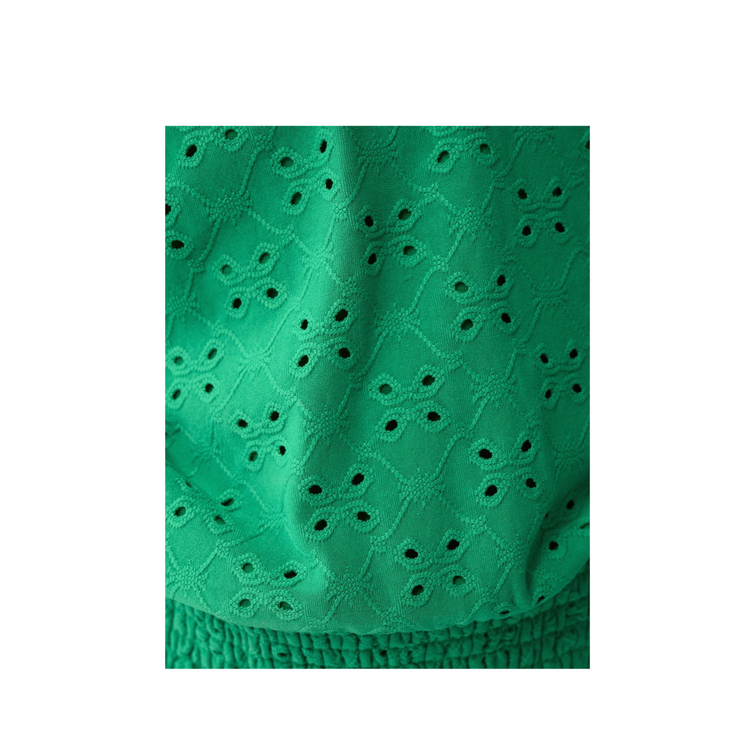 Shoeby T-shirt groen broderie