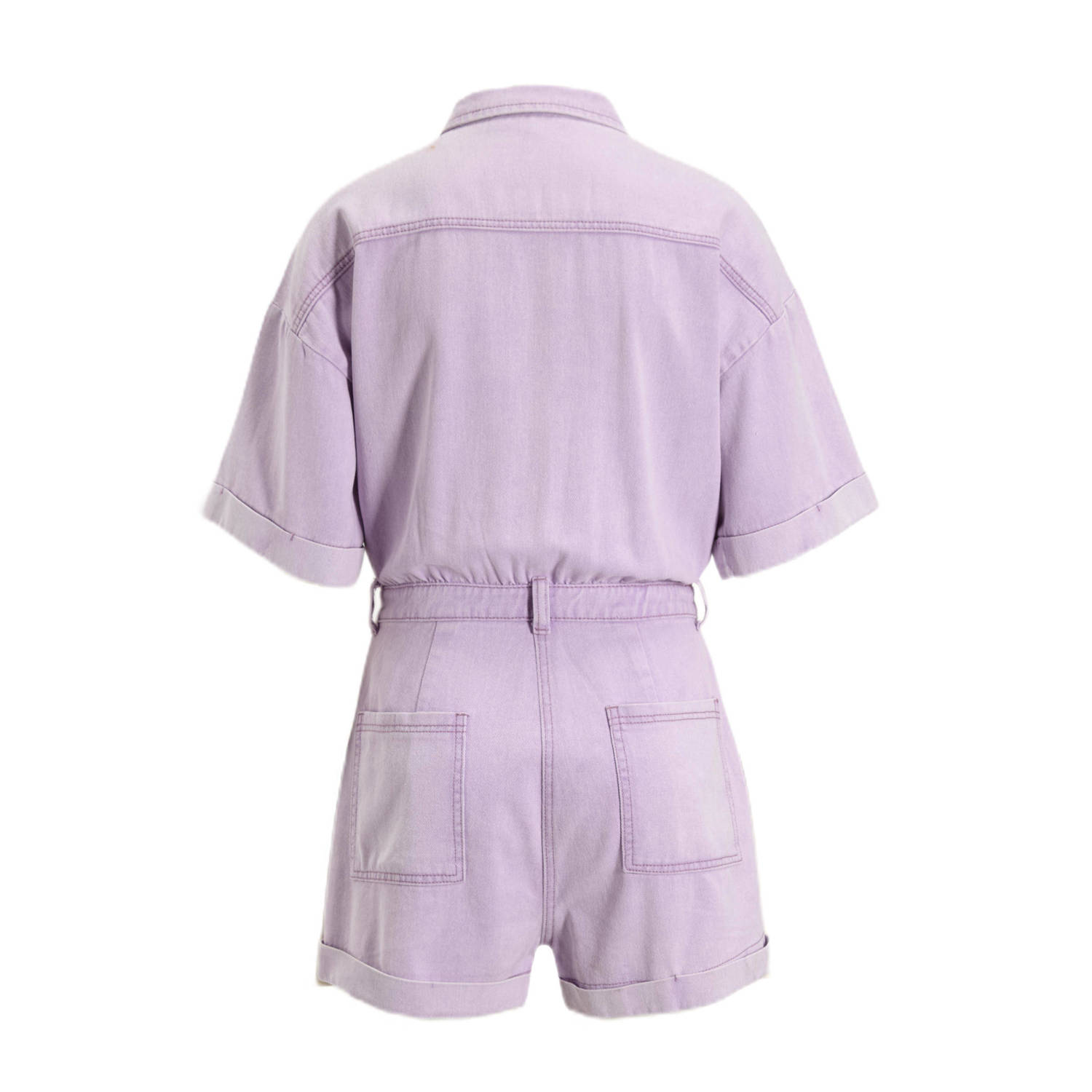 Refined Department denim playsuit lila