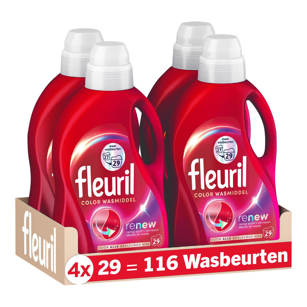 Fleuril Renew Color Wasmiddel - 116 wasbeurten - 116 wasbeurten