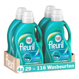 Active Fresh wasmiddel 4 x 29 - 116 wasbeurten